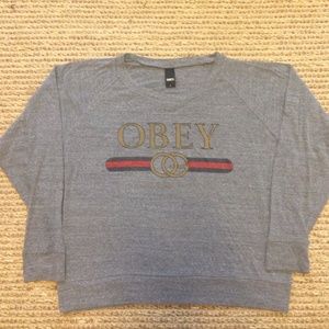 OBEY light weight sweatshirt