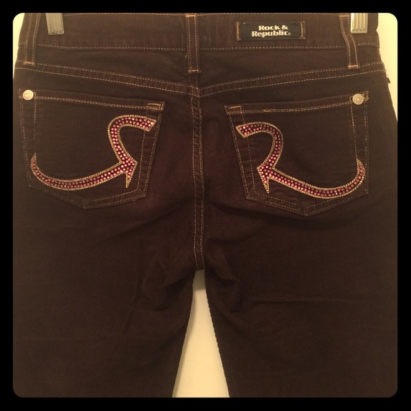Rock n Republic Pink Rhinestone pants