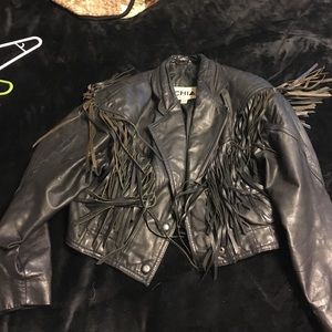 Real leather jacket size small