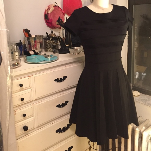 ❌SOLD❌PARKER | Fit & Flare Ponte Knit LBD Dress - Picture 2 of 4