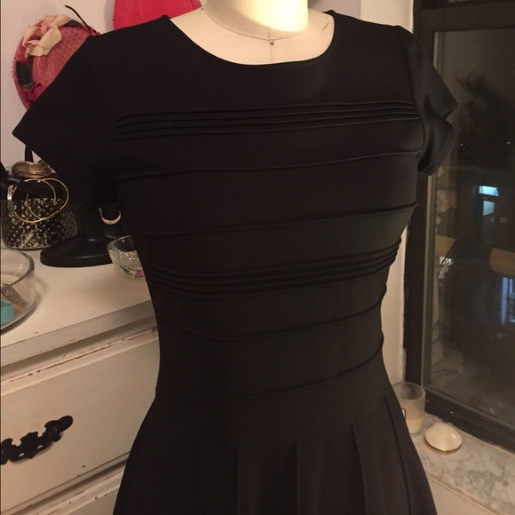 ❌SOLD❌PARKER | Fit & Flare Ponte Knit LBD Dress - Picture 4 of 4
