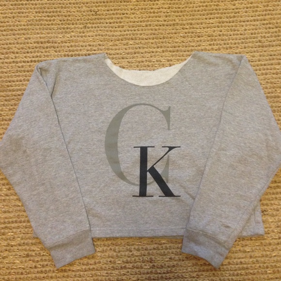 CK crop sweatshirt