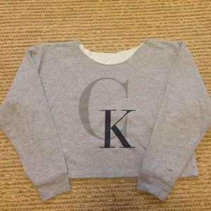 CK crop sweatshirt