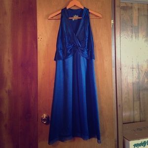 Sapphire blue semi-formal dress