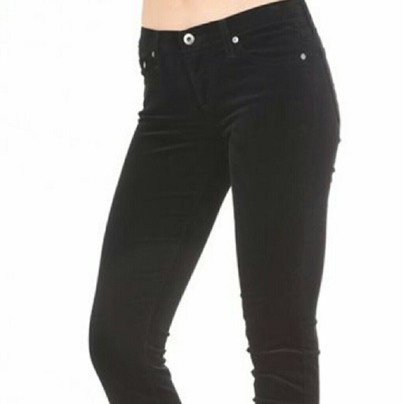 AG Cordury Stilt Super Black Jeans 25R