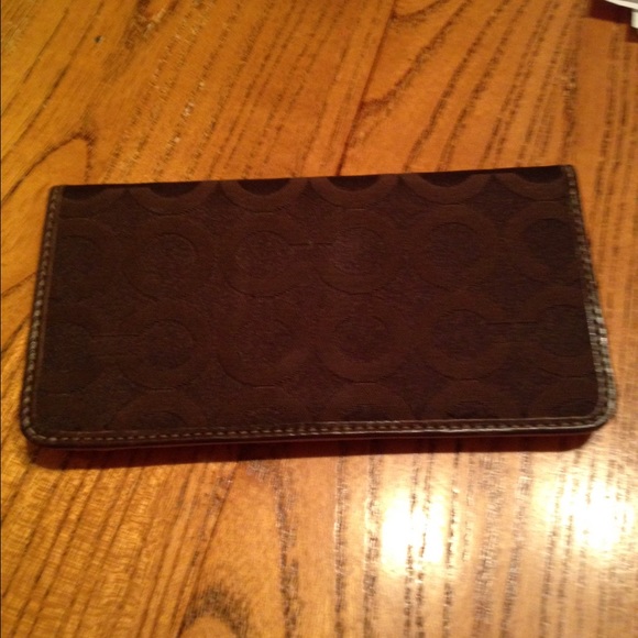 Coach checkbook holder