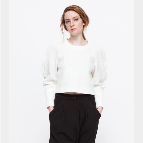 C/meo Collective White Crop Top