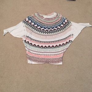 Half sleeve Aztec sweater