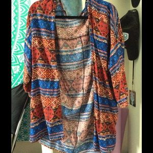 Forever 21 Aztec tribal Kimono