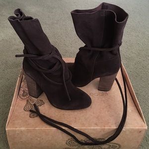 Suede booties