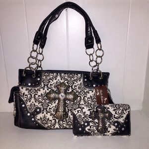 Rustic Couture handbag with wallet Rustic Couture handbag with wallet
