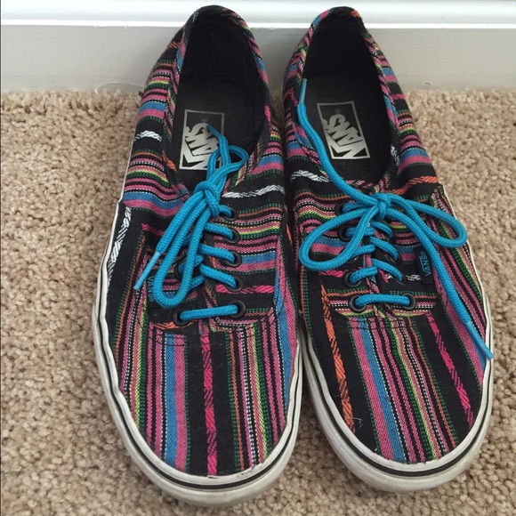 Multi-colored Vans (tribal)
