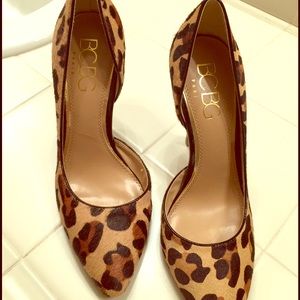 BCBG Leopard heels.