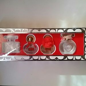 Set of 4 Coach Perfumes