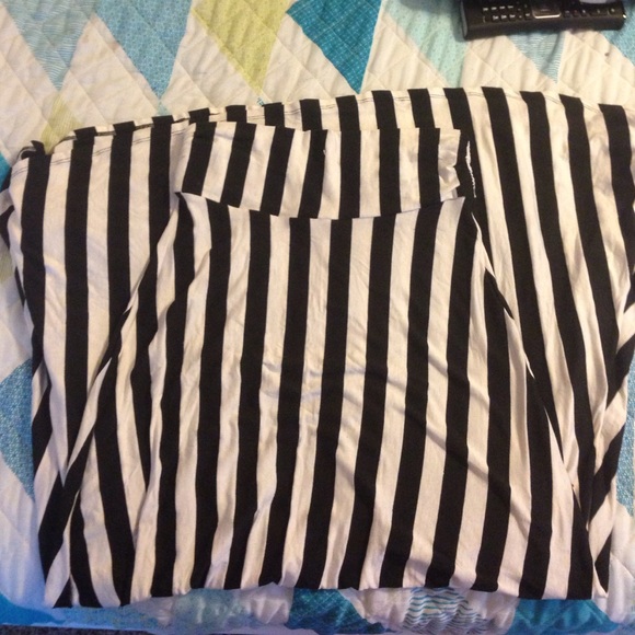 Striped Maxi Skirt - L