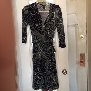 BCBG black and white dress, size xs