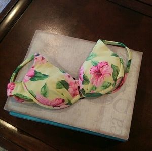 Floral bikini top