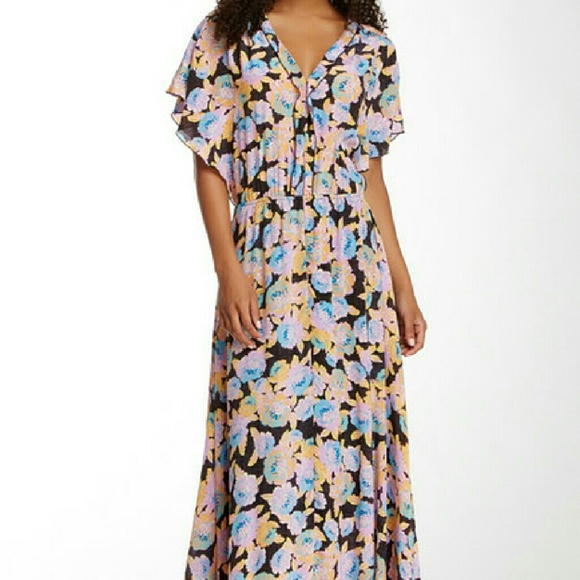 Ella Moss Delilah Floral Silk Maxi