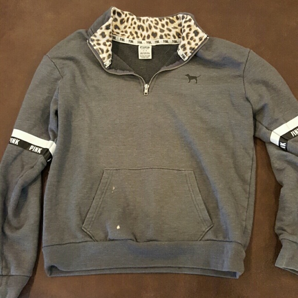 PINK Victoria's Secret Tops - Vs pink leopard sweatshirt