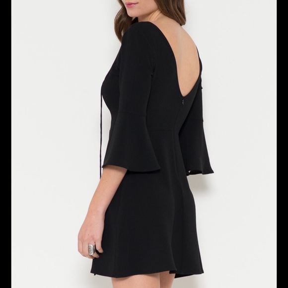 ✨ LAST ONE! SALE! ✨ Lace Up Bell Sleeve Dress - Picture 3 of 4