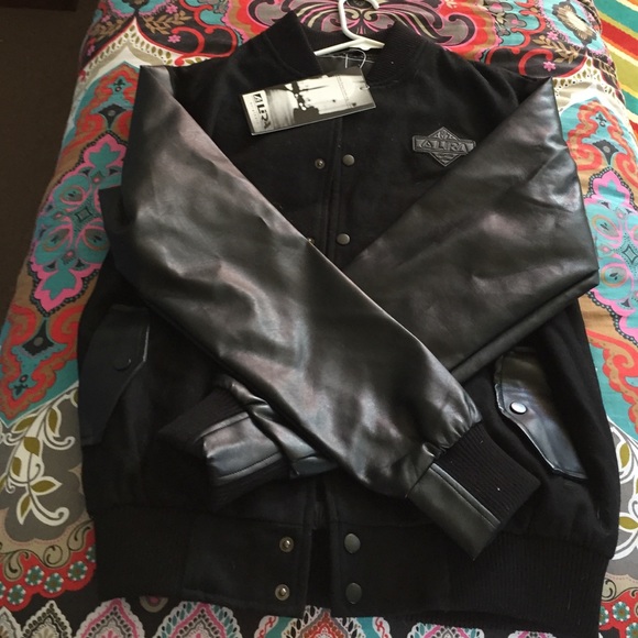 MENS large Lira varsity style jacket