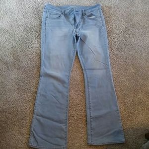 AE kick boot jeans size 16long super stretch