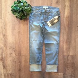 Premium Designer Cuffed Crop Jean