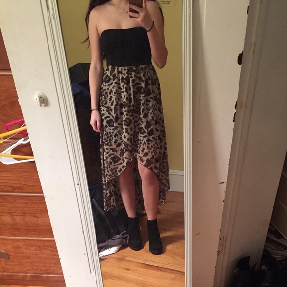 Cheetah print, high-low summer dress from Macy's