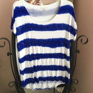 Brand new Coldwater Creek sequin tee