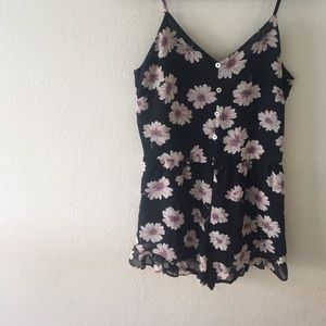 Daisy floral romper