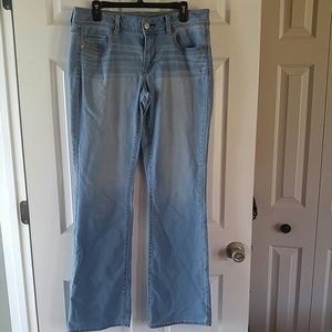 AE extra long size 14 kick boot jeans
