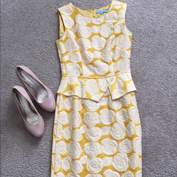 🔸HP🔸Antonio Melani beautiful yellow dress - Picture 2 of 2