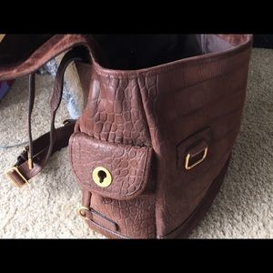 63% off YSL Handbags - YSL chocolate suede messenger bag from ...  