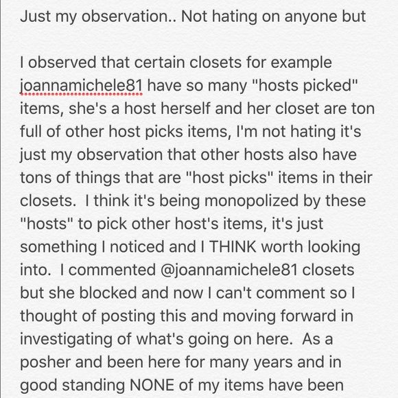 "Host Picks" monopolized??