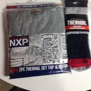 Thermal set Top and Bottom with socks
