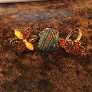 Two Amber Rings and One Rainbow Casilica