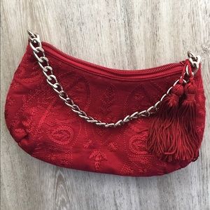 Embroidered Red Mini Bag | Banana Republic