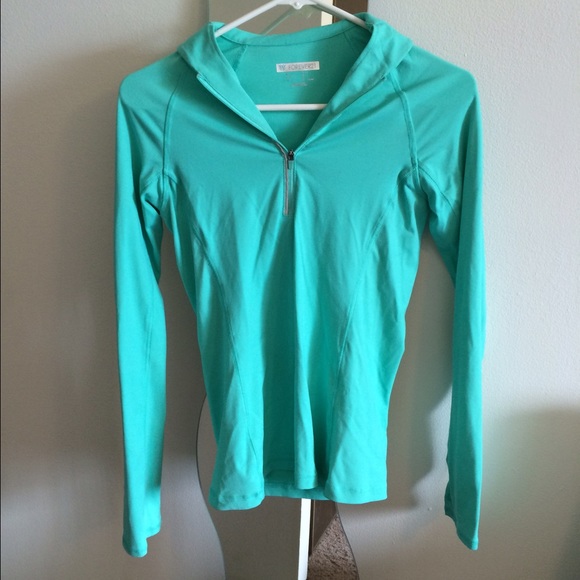 Turquoise Forever 21 workout top