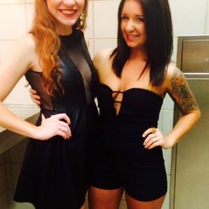 Black dressy romper ☑️