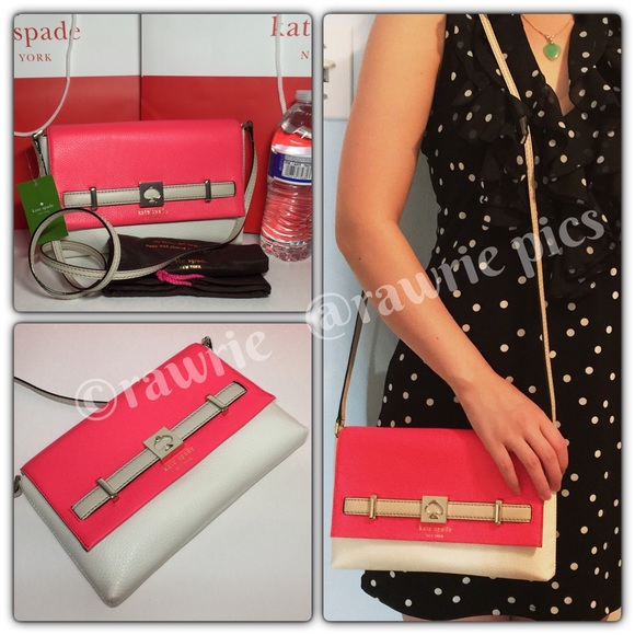 kate spade Handbags - CLEARANCE New Kate Spade pebbled leather flap bag