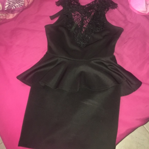 Black peplum