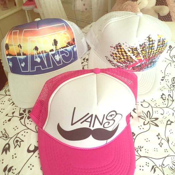 Lot of 3 Vans Warped Tour Trucker Hats