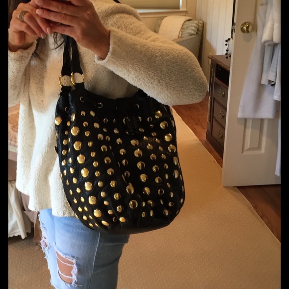 Barneys New York Deux Lux slouch bucket Handbag - Picture 3 of 8