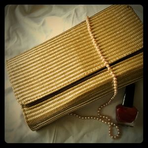 Gold H&M clutch