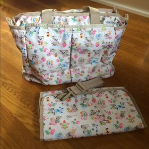 Lesportsac diaper bag - cute koala print