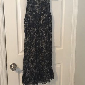 See through black coverup dress