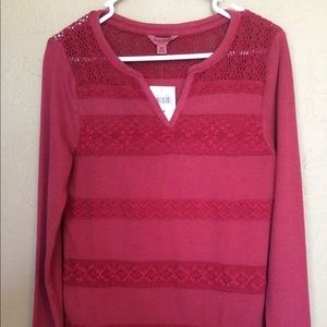 Lucky Brand lacy top. Size M. NWT