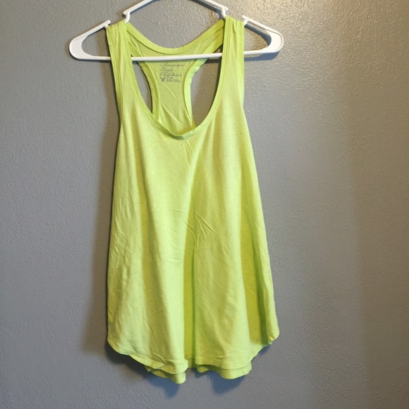 Lime green tank top