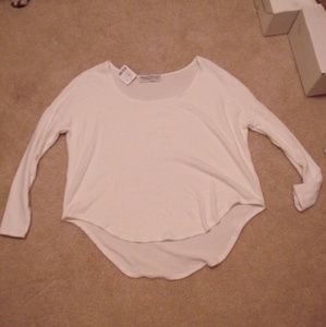 White cashmere sweater