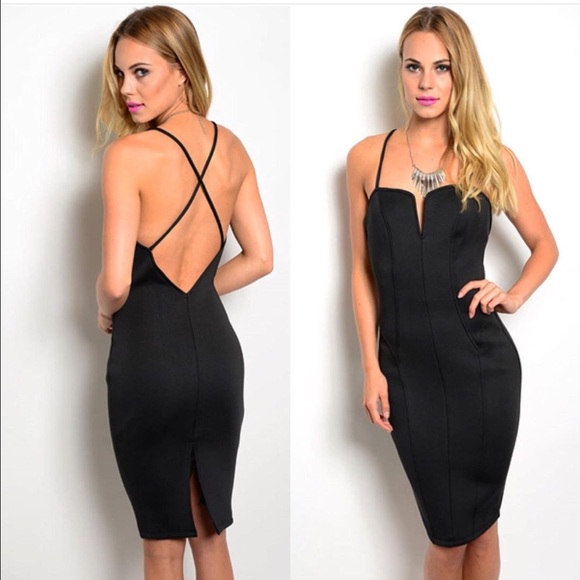 Sexy Low Back Flattering Club Dress